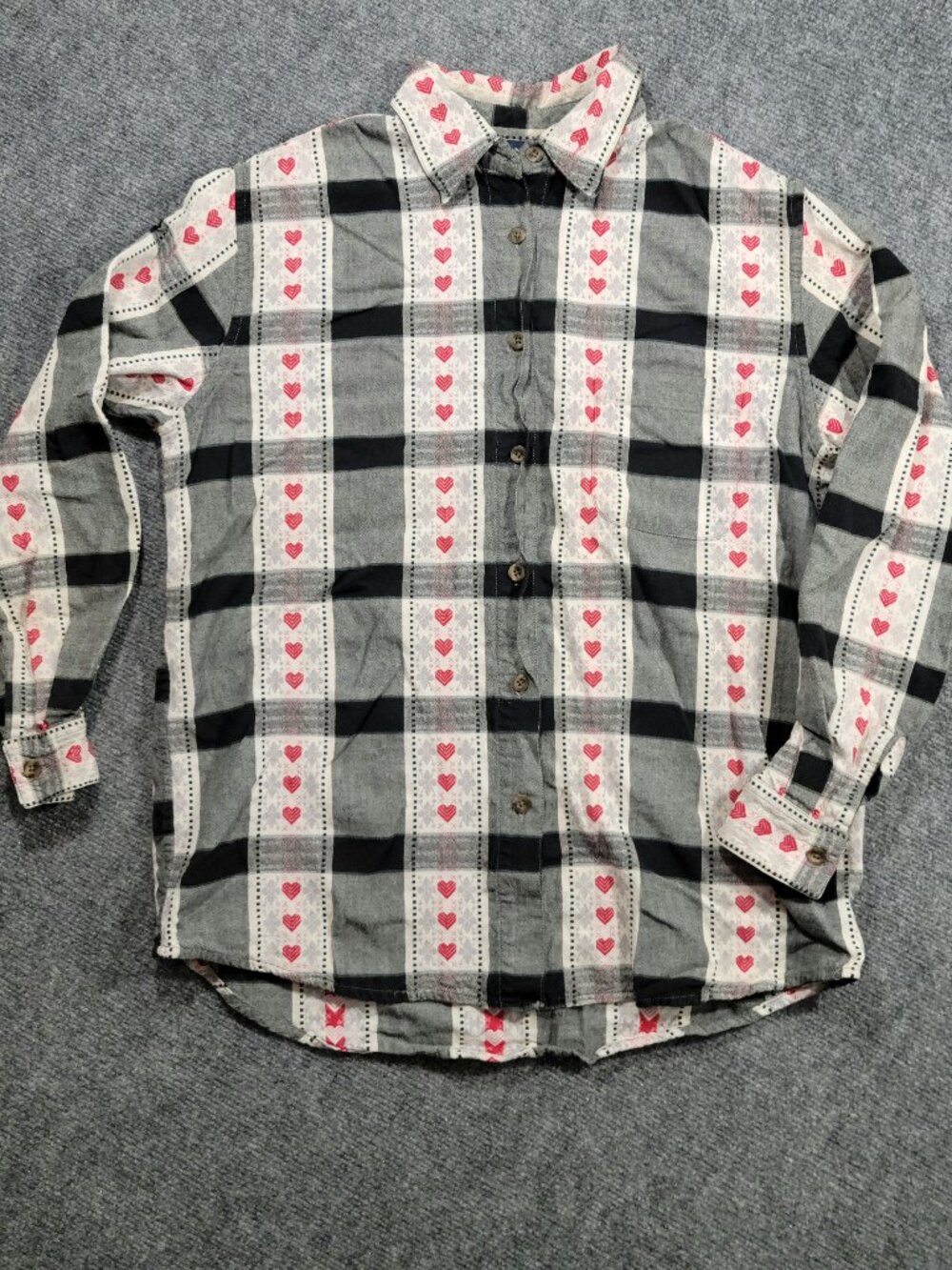 Vtg Krazy Kat Essential Shirts Button-Up 100% Cotton Women's Shirt